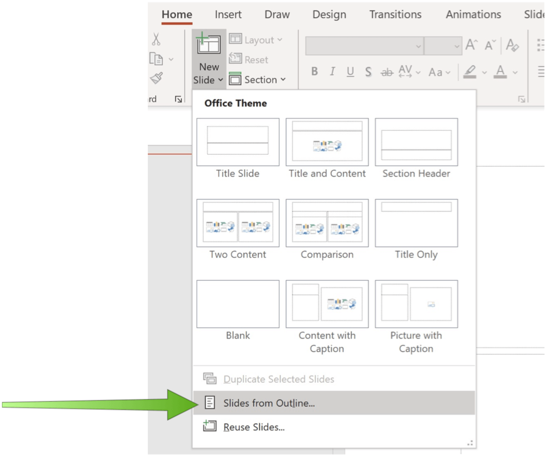  Bir Word Belgesini PowerPoint Sunusu PowerPoint'e dönüştürme 