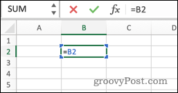 Excel'de doğrudan dairesel bir başvuru
