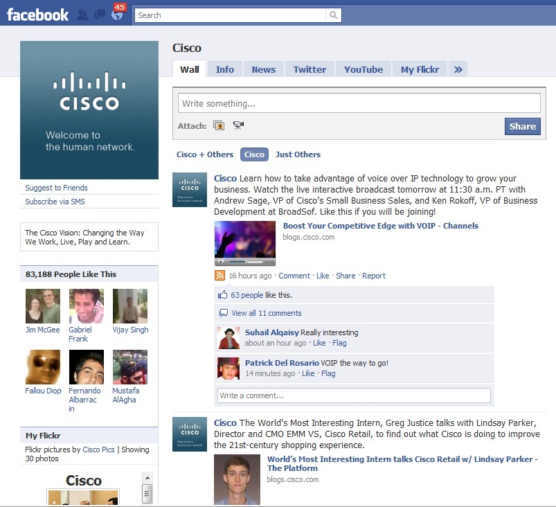 Sosyal Medya Lansmanı Cisco'ya 100.000 ABD Doları + Tasarruf Sağladı