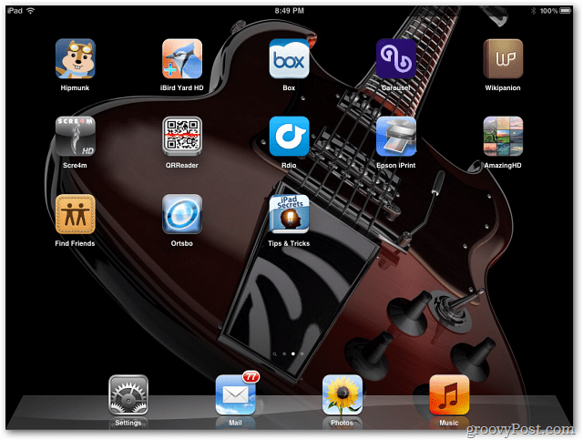 iPad Ana Ekranı
