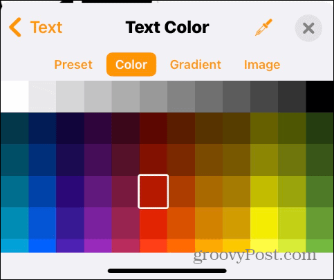 iPhone'da Metin Rengini Değiştirin