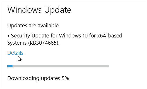 Microsoft Windows 10 Build 10240 için Güncelleştirme Güncelleştirmesi