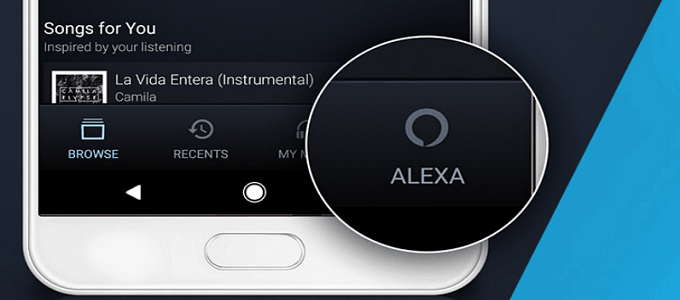 alexa amazon mobil müzik uygulaması