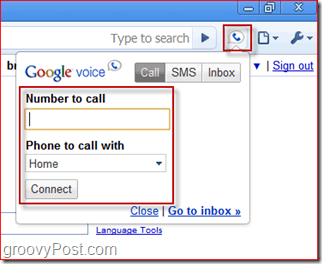 Ekran görüntüsü Google Voice