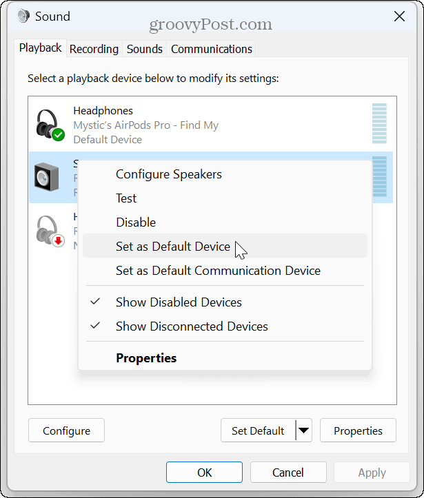 Windows 11 Kulaklıkları Algılamıyor