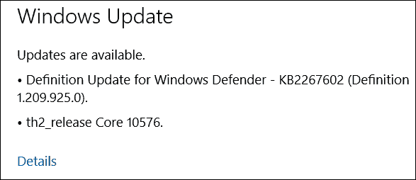 Windows 10 Derleme 10576