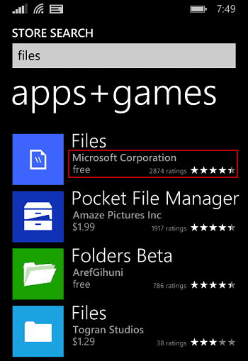Windows Phone 8.1 Dosyaları