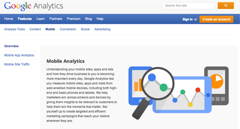 google analytics mobil