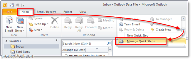 Outlook 2010'da Özel Hızlı Adımlar Oluşturma