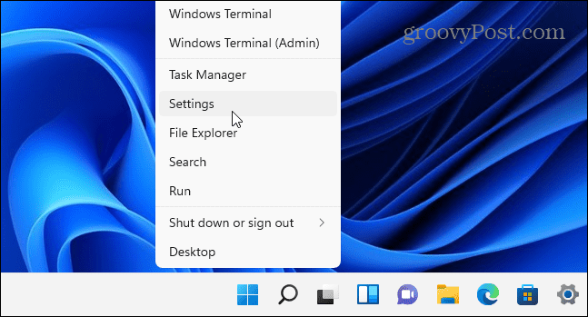 Ayarları Başlat Windows 11