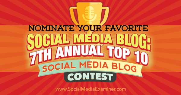 en iyi sosyal medya blog yarışması