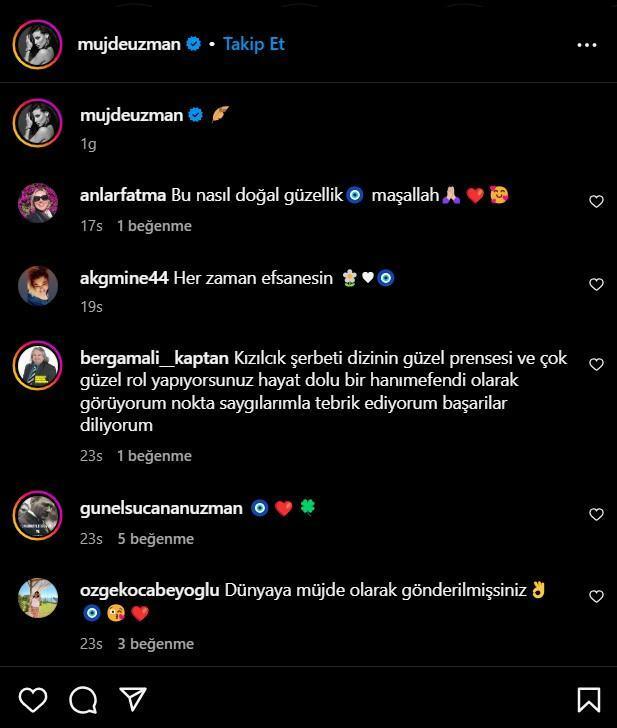 Müjde Uzman a gelen yorumlar