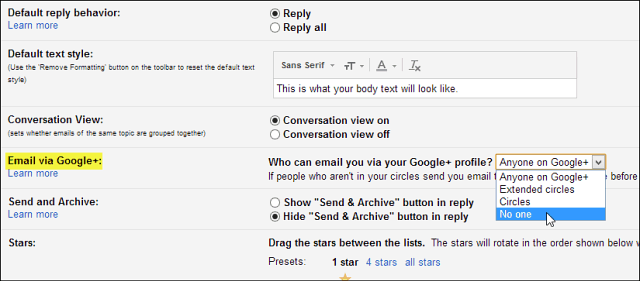 Google+ Artık Herkesin Size E-posta Göndermesine İzin Veriyor, Nasıl Devre Dışı Bırakılacağı