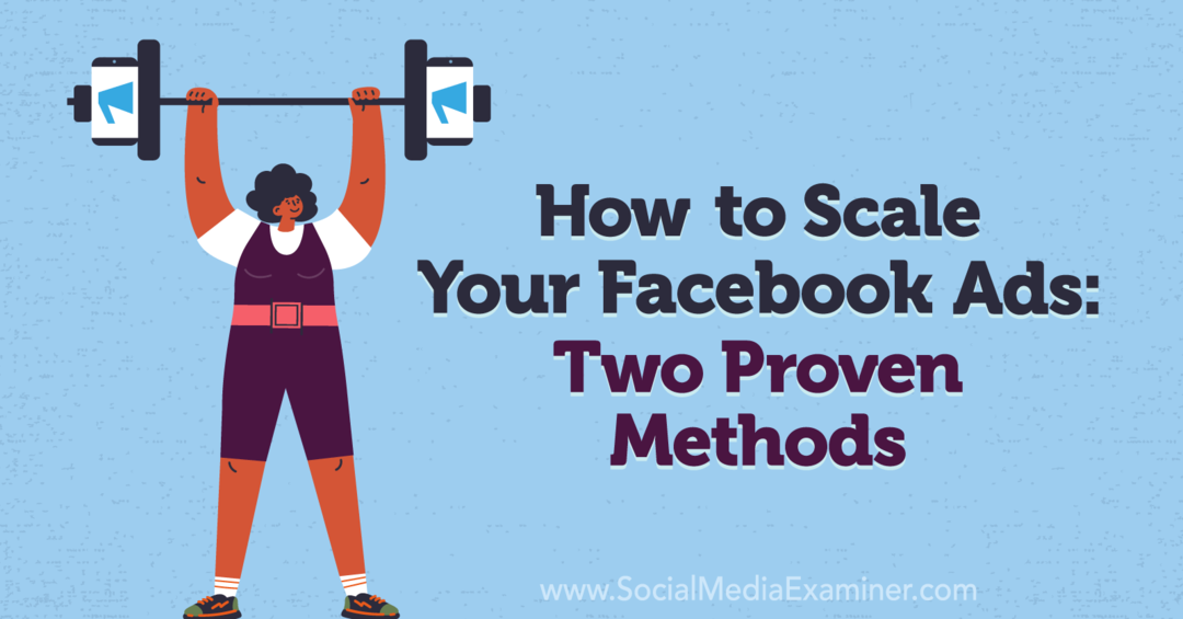 Facebook Reklamlarınızı Nasıl Ölçeklendirirsiniz: Kanıtlanmış İki Yöntem: Sosyal Medya İnceleyicisi