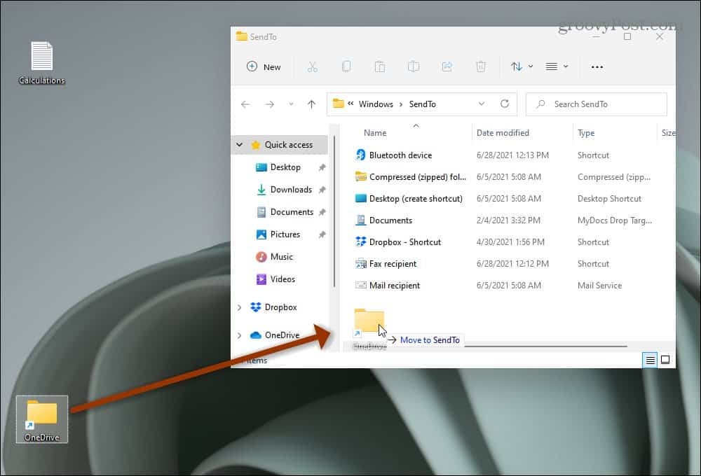 Windows 11 Gönder Menüsüne Öğeler Nasıl Eklenir