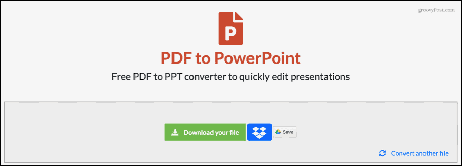 EasyPDF PDF'yi PowerPoint'e Dönüştürdü