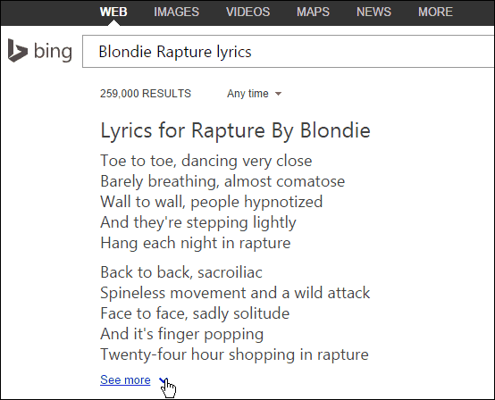 Bing Şarkı Sözü