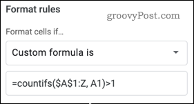 Google E-Tablolar'da bir COUNTIFS formülü