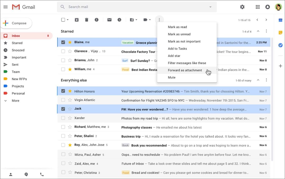 Google, Gmail'de E-postaların Ek Olarak Gönderilmesine İzin Verir