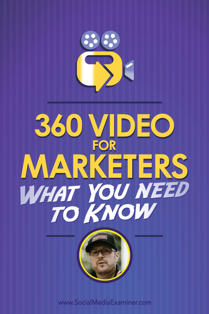 Ryan Anderson Bell, pazarlamacılar için 360 Video ve bilmeniz gerekenler hakkında Michael Stelzner ile konuşuyor.