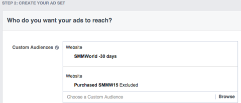 SMMW15 facebook reklam seti