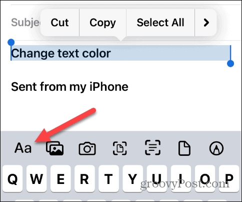 iPhone'da Metin Rengini Değiştirin