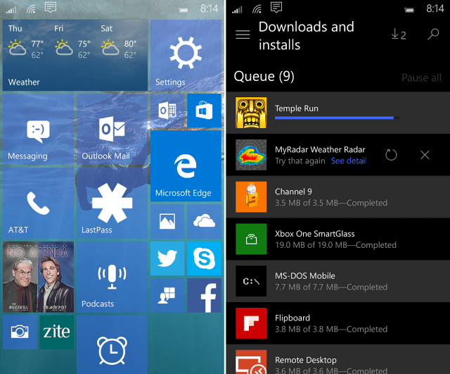 Windows 10 Mobile Build 10149 Yeni Özelliklerin Görsel Turu