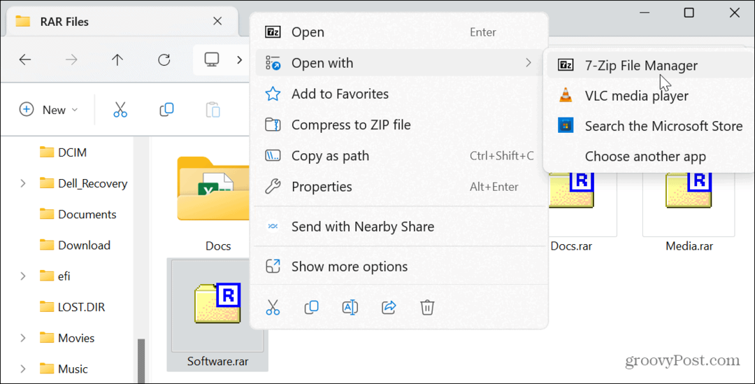 Windows 11'de RAR Dosyaları Nasıl Açılır