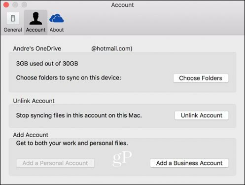 OneDrive İş Mac'i
