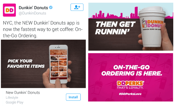 Dunkin donuts twitter video reklamı