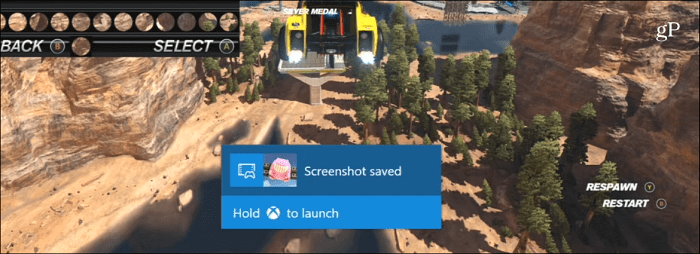Ekran Görüntüsü Xbox One