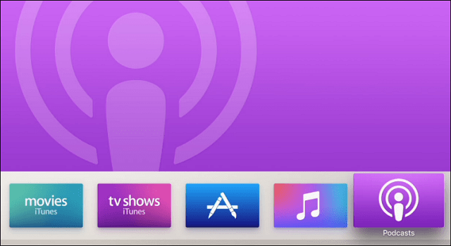 Podcast'ler Yeni Apple TV