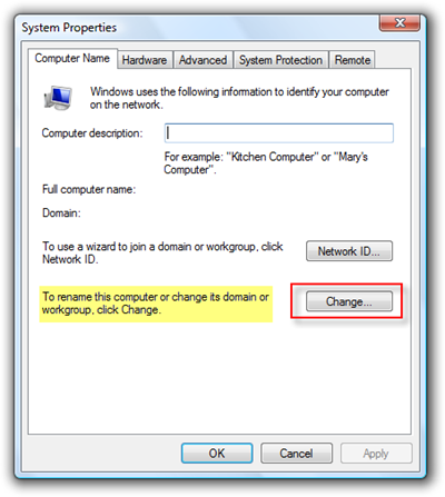 Windows PC Adını Değiştirme