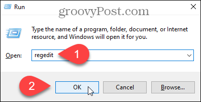 Windows Kayıt Defteri Düzenleyicisini açın