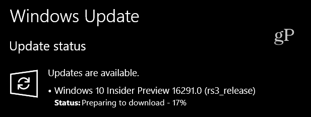 Windows 10 Insider Önizleme Derlemesi 16291