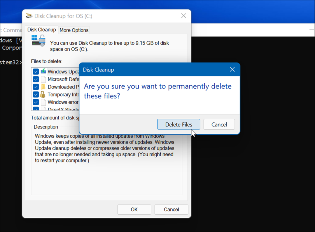 Windows 11'de geçici dosyaları sil