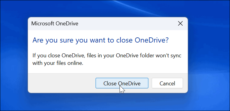OneDrive'ın Eşitlenmemesini Düzeltin