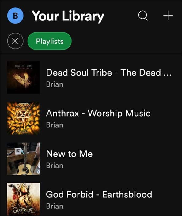 çalma listesi seç spotify android