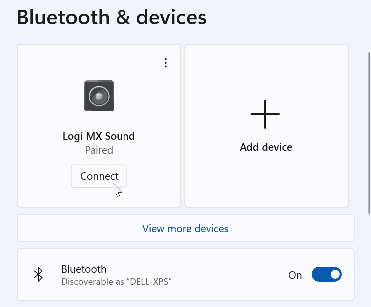 Bluetooth Aygıtını Bağla