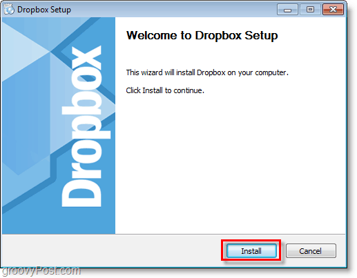 Dropbox ekran görüntüsü - Dropbox kurulumunu / kurulumunu başlat