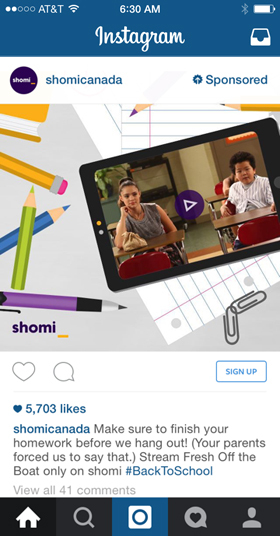 shomicanada instagram reklamı