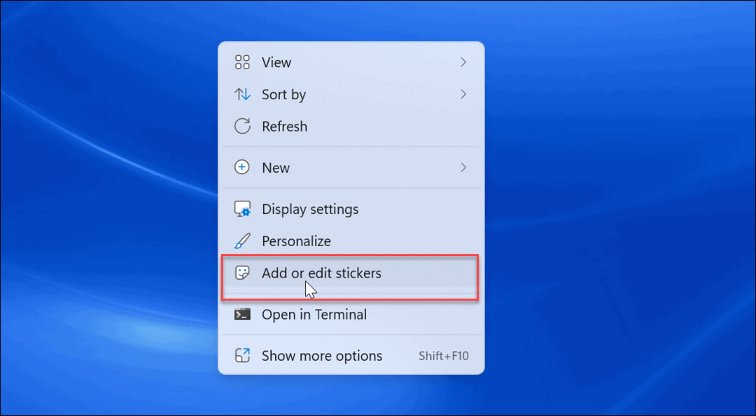 Windows 11'de masaüstü etiketlerini etkinleştir
