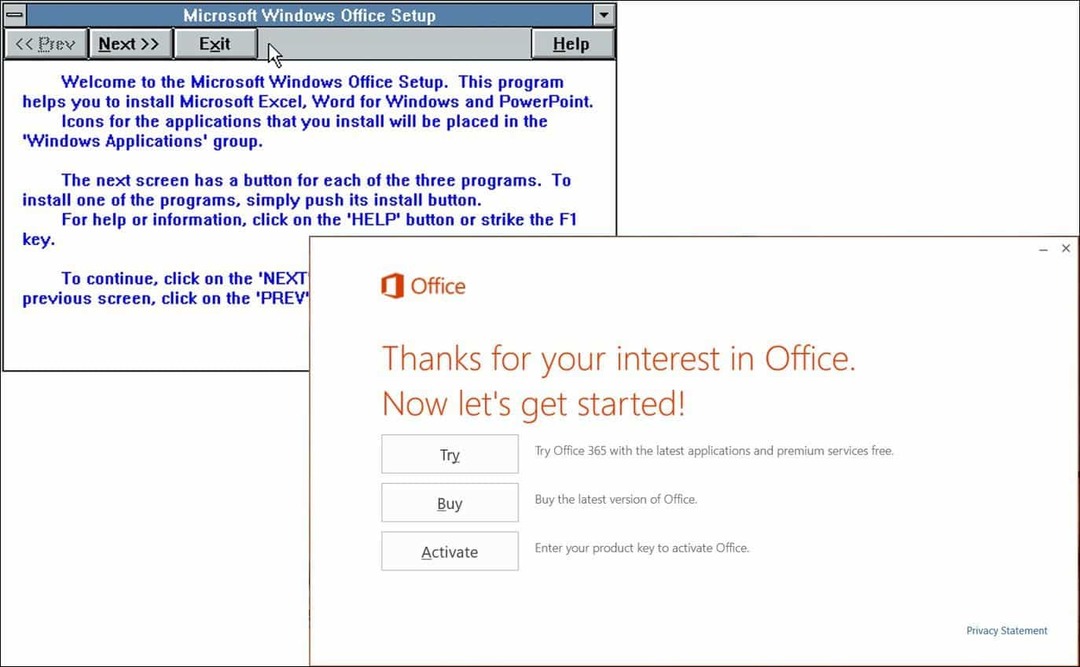 25 yıllık Microsoft Office'e Bakış (Sonra ve Şimdi)