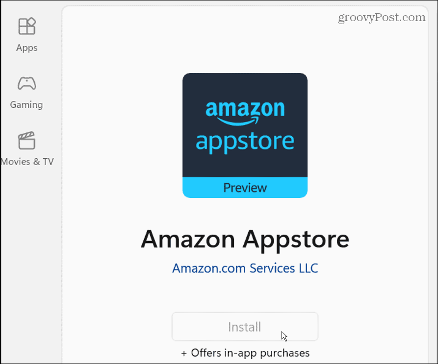 Amazon uygulama mağazasını Windows mağazasından yükleyin