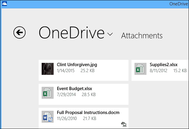 Outlook.com Eklerini OneDrive Görevlisine Bugün Kaydetebilme