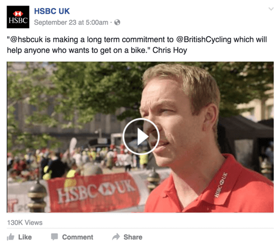 hsbc facebook videosu