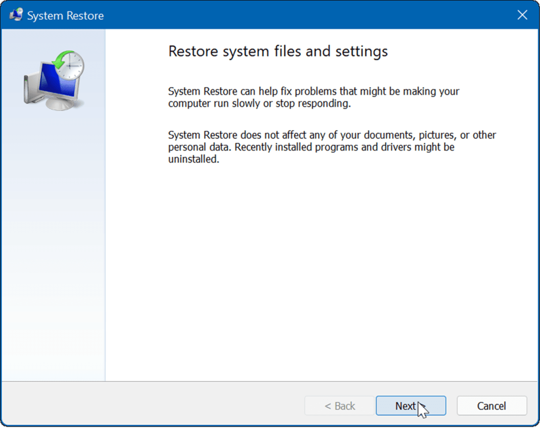 Windows 11'de Geri Yükleme Noktası Oluşturun