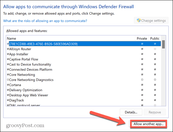 Windows 11 başka bir uygulamaya izin veriyor