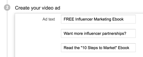  YouTube reklamınız için ilgi çekici bir başlık ve açıklama seçin.