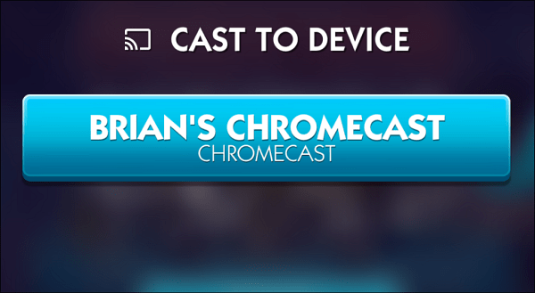 Chromecast'i seçin